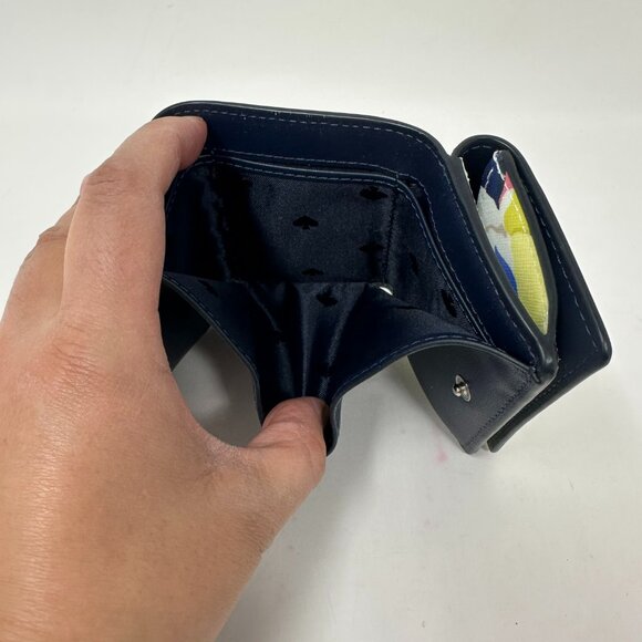 Kate Spade Cameron Lemon Zest Micro Tri Fold Wallet Several pockets - Picture 7 of 10